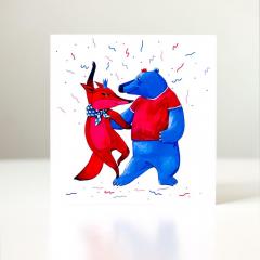 Felicitare - Cuplu dansand