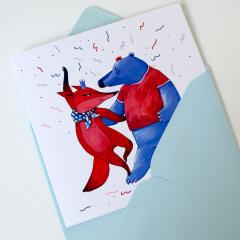 Felicitare - Cuplu dansand