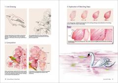 Birds and Flowers in Colored Pencil