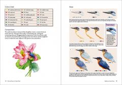 Birds and Flowers in Colored Pencil