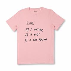 Tricou M - Carturesti x George Rosu - I Am a Writer, a Poet, a Cat Lover