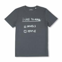 Tricou XL - Carturesti x George Rosu - I Like to Read Novels People
