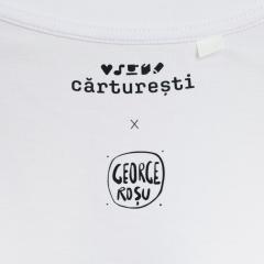 Tricou L - Carturesti x George Rosu - I Like Short Stories Short Emails