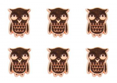 Set 6 magneti - Owl