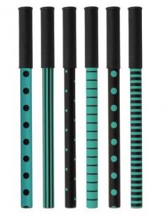 Set 6 pixuri Black & Aqua