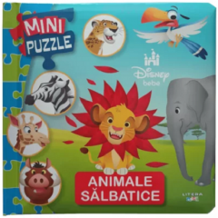 Animale salbatice. Mini puzzle