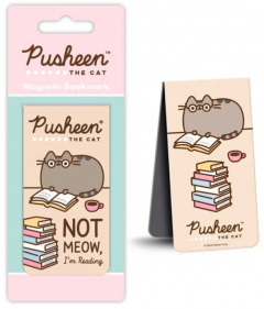 Semn de carte magnetic - Pusheen (Not Meow, I'm Reading)