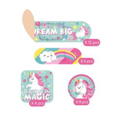 Set 30 de plasturi - Be Brave - Unicorn