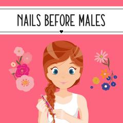 Set 3 pile de unghii - Nails Before Males - Flowers