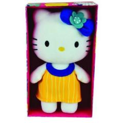Jucarie de plus - Hello Kitty - Rochita galbena