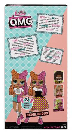Papusa cu accesorii - O. M. G. - Neonlicious