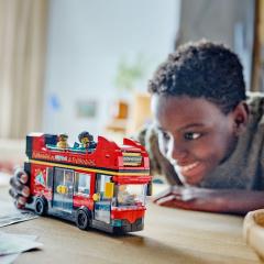 LEGO City - Autobuz turistic rosu cu etaj (60407)