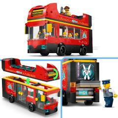 LEGO City - Autobuz turistic rosu cu etaj (60407)