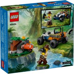 LEGO City - Exploratorul junglei pe ATV in cautarea unui panda rosu (60424)
