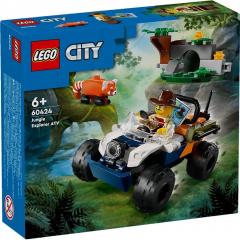 LEGO City - Exploratorul junglei pe ATV in cautarea unui panda rosu (60424)