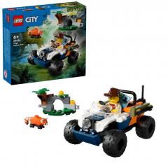 LEGO City - Exploratorul junglei pe ATV in cautarea unui panda rosu (60424)