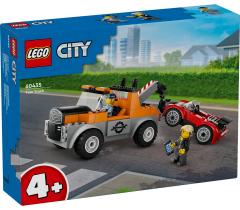 LEGO City - Camioneta de tractare si masina sport (60435)