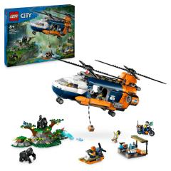 LEGO City - Elicopterul unui explorator al junglei la tabara de baza (60437)