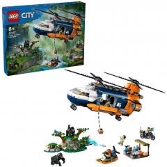 LEGO City - Elicopterul unui explorator al junglei la tabara de baza (60437)