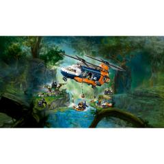 LEGO City - Elicopterul unui explorator al junglei la tabara de baza (60437)