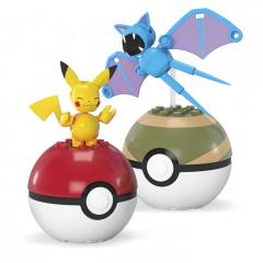 POKEMON MEGA SET DOUA BILE PIKACHU SI ZUBAT 40 PIESE