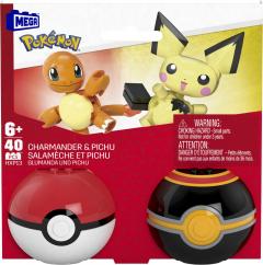 Set 2 figurine - Pokemon - Charmander + Picachu