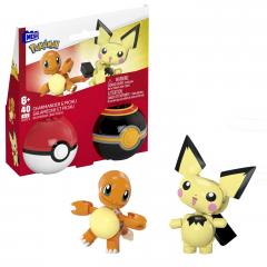 Set 2 figurine - Pokemon - Charmander + Picachu