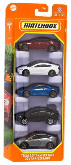 Set 5 masini - Matchbox - Tesla 20th Anniversary