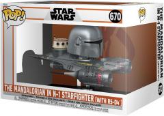 Figurina - Pop! Star Wars: The Mandalorian In N-1 Starfighter (with R5-D4)