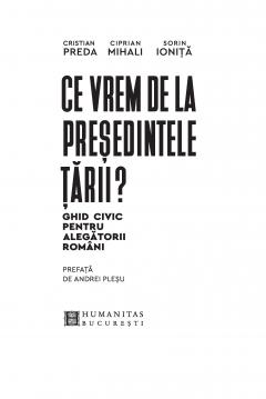 Ce vrem de la presedintele tarii?