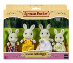 Set 4 figurine - Sylvanian Families - Familia iepurasilor Cottontail