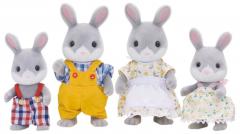 Set 4 figurine - Sylvanian Families - Familia iepurasilor Cottontail