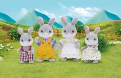 Set 4 figurine - Sylvanian Families - Familia iepurasilor Cottontail