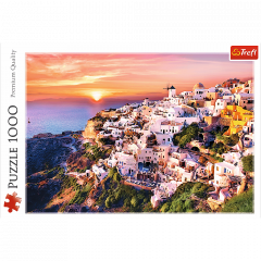 Puzzle 1000 piese - Sunset Over Santorini