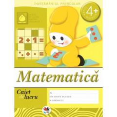 Matematica grupa mijlocie 4+. Caiet de lucru