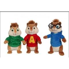 Jucarie din plus asortat Alvin/Simon/Theodor 18 cm