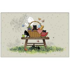 Suport farfurie - Bug Art - Pisici la picnic