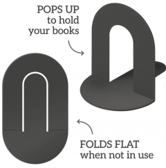 Capat de raft pentru carti - Charcoal