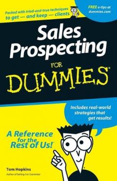 Coperta cărții Sales Prospecting For Dummies