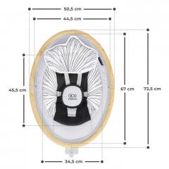 Leagan Electric 2 In 1 Kinderkraft - Lumi, Grey