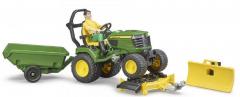 Jucarie - Tractor de gradina John Deere X949, cu figurina 