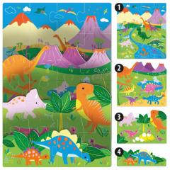 Puzzle 16 piese - Dinos