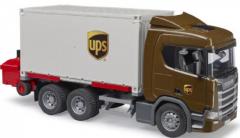 Jucarie - Camion UPS Scania Super 560R si stivuitor 