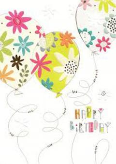 Felicitare - Baloane - Happy Birthday