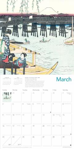 Calendar 2025 - Japanese Woodblocks
