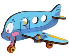 Puzzle 3D de colorat - Avion