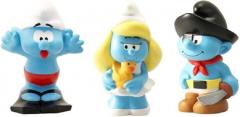 Set 3 Figurine - The Smurfs Eveil