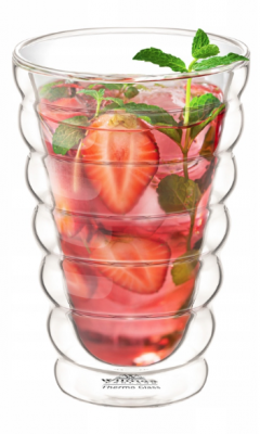 Pahar din sticla termica - Bubble, 300ml