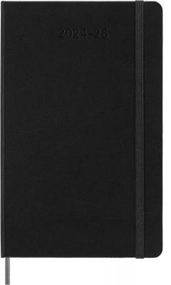 Agenda 2024/2025 - 18 Months Weekly Planner - Hard Cover, Large - Black