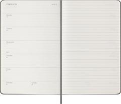 Agenda 2024/2025 - 18 Months Weekly Planner - Hard Cover, Large - Black